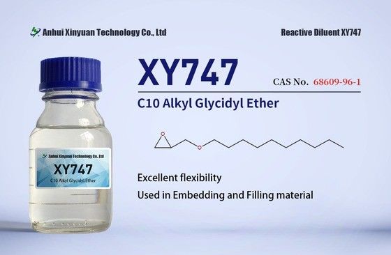 C10 ALKIL GLISIDIL ETER XY747 CAS 68609-96-1, PELAPIS LANTAI, PERBAIKAN BETON, BAHAN PENGISI, PENANAMAN, MONO EPOXY FUNGSIONAL, CAIRAN TRANSPARAN
